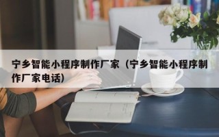 宁德宁乡智能小程序制作厂家（宁乡智能小程序制作厂家电话）